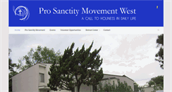 Desktop Screenshot of caprosanctity.org